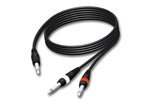Cab717/1.5 - mono jack - 2 mono jack kabel - 1.5m