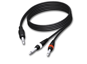 Cab721/1.5 - stereo jack - 2 mono jack kabel - 1.5m