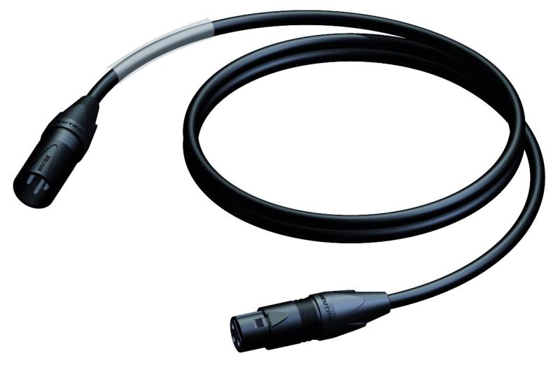 pra901/05 - xlr m - xlr f - neutrik - 0.5m
